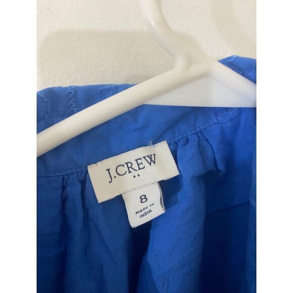 J. Crew Women's Long Sleeve Button Front Collared Dress - 8 - Picture 2 of 14